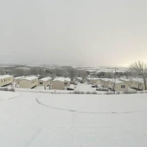 Snow at Hendra - looks like Christmas! 