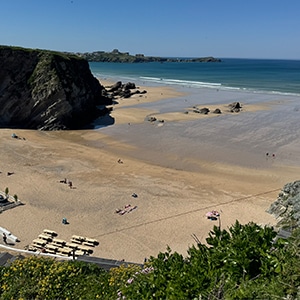 Lusty Glaze Beach in Newquay 