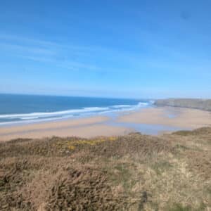 Looking over to Watergate Bay