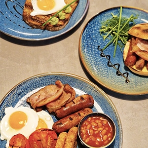 Breakfast at Hendra Holiday Park, Newquay, Cornwall
