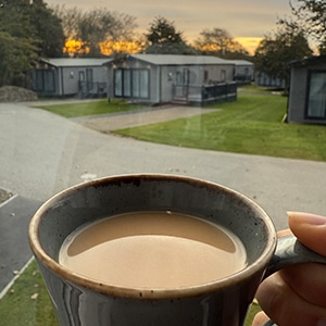 Morning Coffee at the Meadow Lodge 